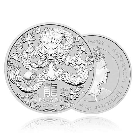 Kg Silver Coin Year Of The Dragon Perth Mint Ainslie Bullion