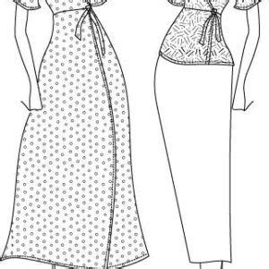 Pippa Wrap Dress Sewing Pattern PDF Designer Stitch Wrap Dress