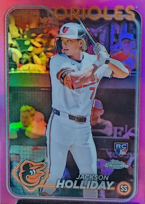 Jackson Holliday 2024 Topps Chrome 88 Pink Refractor Price Guide