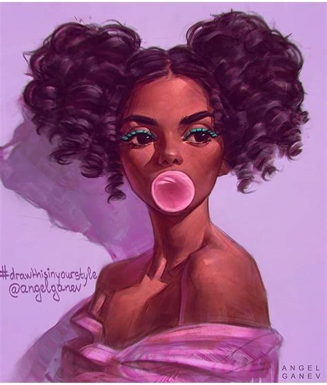 Pin By Duchess 👑 On A Class Of Beauty Art Afro Art Black Girl Art