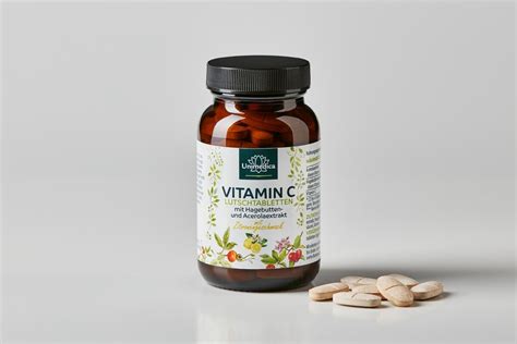 Vitamin C Lutschtabletten Mit Hagebutten Und Acerolaextrakt Mg