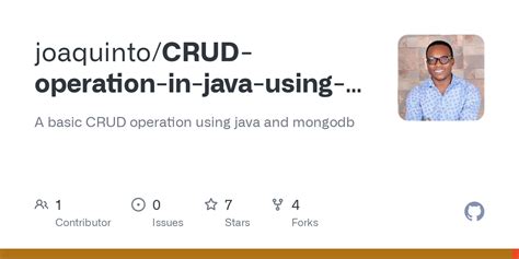 Github Joaquinto Crud Operation In Java Using Mongodb And Javafx A