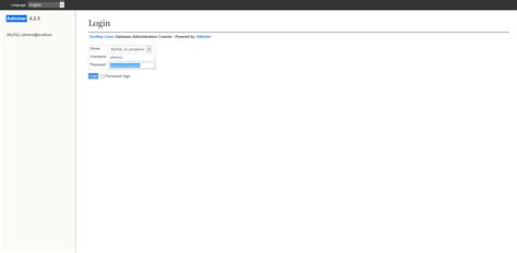 adminer tool blog home  cloud