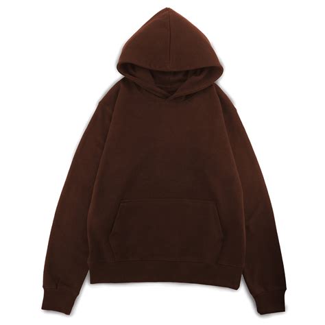 French Terry Hoodie Brown Anonymous