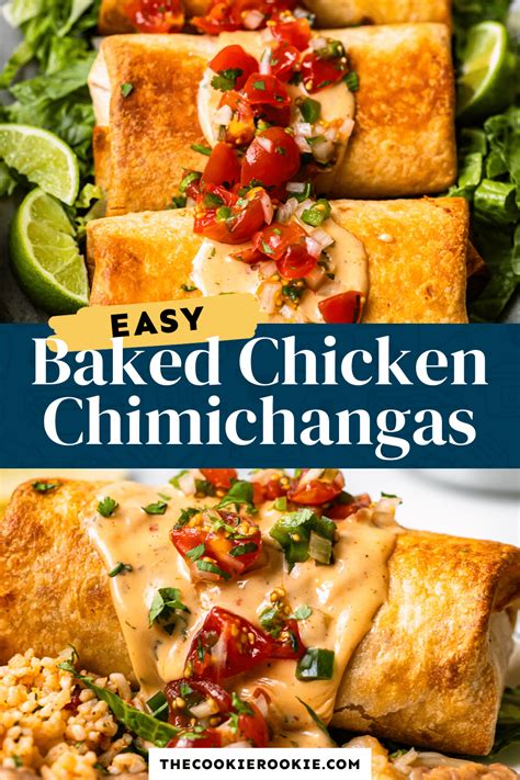 These Baked Chicken Chimichangas Are So Crispy And Delicious They Re