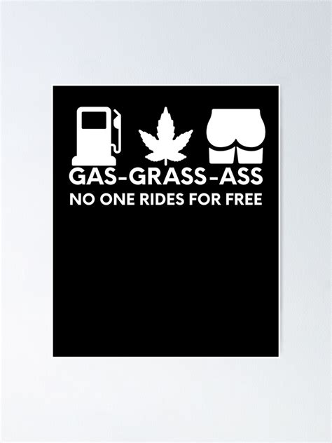Gas Grass Ass Bumper Pack Poster For Sale By Jlachger Redbubble