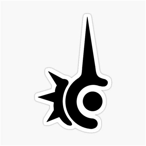 Red Mage RDM Minimalistic Black Job Icon Final Fantasy XIV Sticker