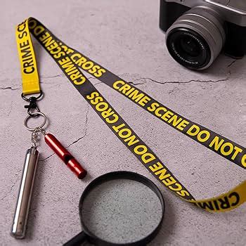 Crime Scene Do Not Cross 1 Lanyard With Clip For Key Or ID Card Clip