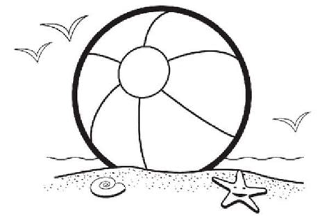 Beach Ball Coloring Page