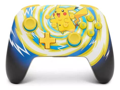 Control Alambrico Nintendo Switch Pikachu Impactrueno Nuevo Meses Sin Interés