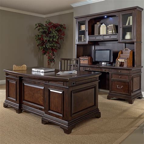 Shop Drake 72-inch Executive Desk and Credenza with Hutch - Free ...