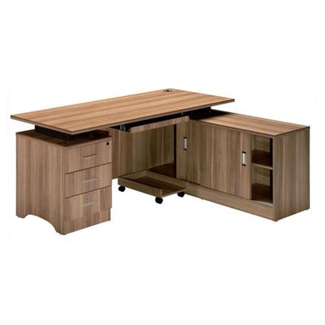 Denovo L Shape Wooden Executive Table For Corporate Office At Rs 27500