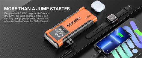 Amazon Asperx Ax Jump Starter A Peak Car Starter For Up