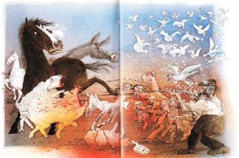 Check Out Ralph Steadman’s Surreal Illustrations For Orwell’s Classic ‘Animal Farm’ – Sick Chirpse