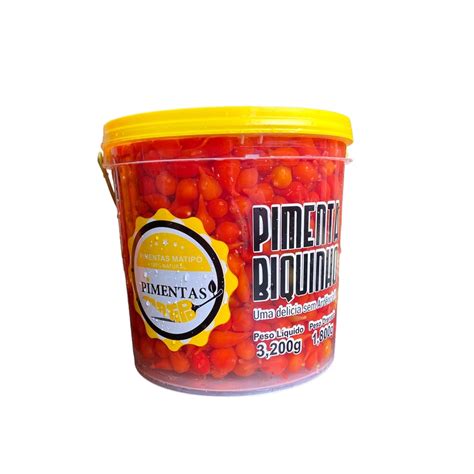 Balde De Pimenta Biquinho Em Conserva 3 2 L Shopee Brasil