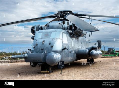 A Navy Sikorsky CH-53 Sea Stallion on display at the Pima Air and Space ...