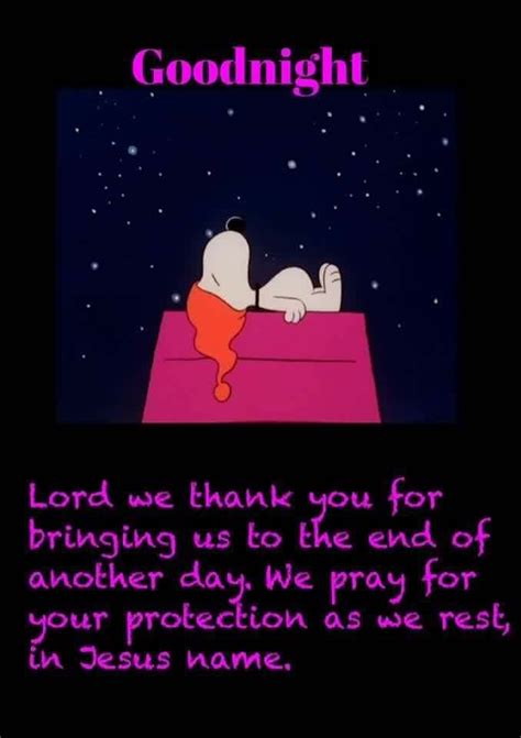 Snoopy Good Night Prayer Good Night Prayer Quotes Good Night Friends