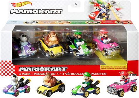 Mario Kart Hot Wheels Cuatro Pack Coleccion Mario Bros Mercado Libre