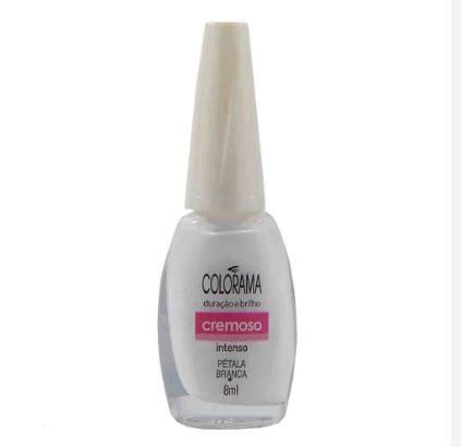 Esmalte Colorama Pétala Branca Cremoso 8ml Drogão Net Especialista