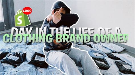 Day In The Life Of A 6 Figure Clothing Brand Owner Youtube