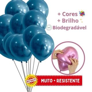 Bal O Bexiga Cromado V Rias Cores Unidades N Shopee Brasil