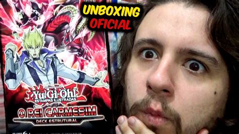 YU GI OH O Rei Carmesim DECK UNBOXING OFICIAL YouTube