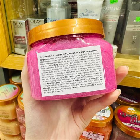 Tẩy Tế Bào Chết Cơ Thể Hương Kẹo Ngọt Tree Hut Shea Sugar Scrub Cotton