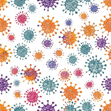 Pathogen Virus Disease Seamless Pattern Pathogen Virus Disease PNG