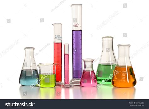 PowerPoint Template: science lab - laboratory glassware with liquids (jmnupkhpm)