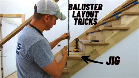 How To Layout Iron Baluster Spacing On Staircase Wood Tread