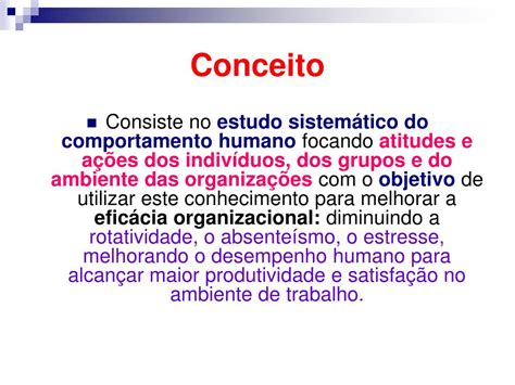 Teoria Do Comportamento Organizacional