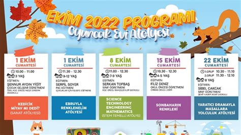 OYUNCAK EVİ EKİM AYI PROGRAMI AÇIKLANDI Ereğli Haber Hayat