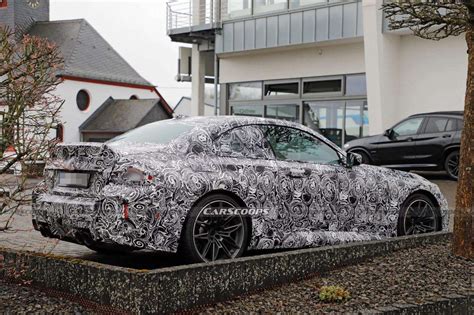 2025 BMW M2 CS Spied Gets Ducktail Spoiler Sportier Stance The