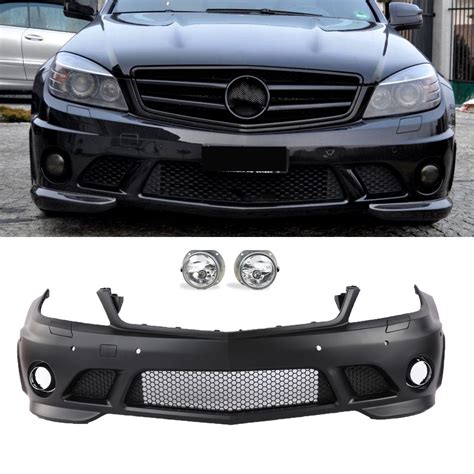 For Mercedes Benz W204 Front Bumper W PDC W Fog Lights C Class C63