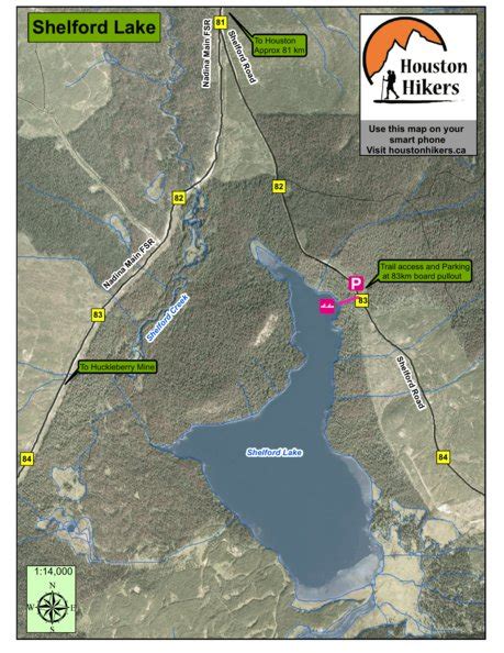 Shelford Lake - Houston, BC map by Houston Hikers Society | Avenza Maps