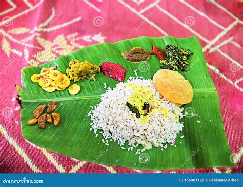 Traditional Onam Sadhya Or Onam Feast Traditional South Indian Food