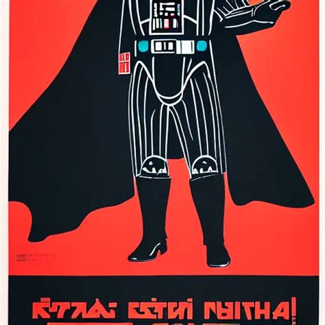 Darth Vader Soviet Propaganda Poster Stable Diffusion Openart