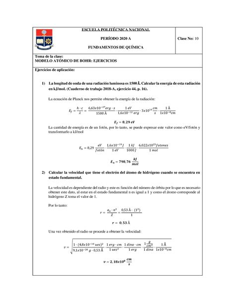 Clase Er Ejercicios Resueltos Escuela Polit Cnica Nacional