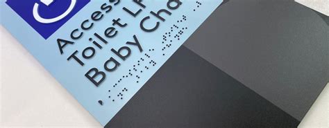 Custom 6mm Moulded Acrylic Braille Sign Braille Sign Supplies