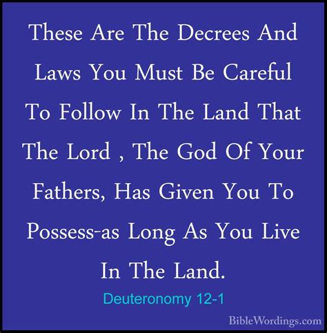 Deuteronomy 12 Holy Bible English