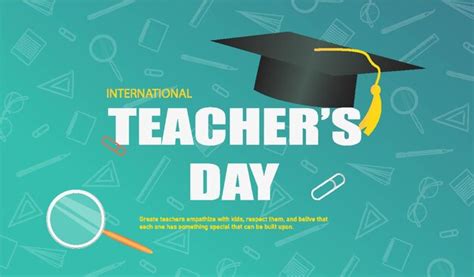 Premium Vector Teacher S Day Banner In Flat Design Flat Design