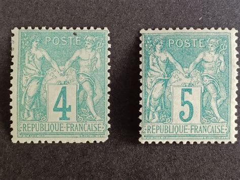 France 1876 Classiques Sages Type 1 N 63 Et N 64 Neuf Catawiki