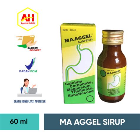 Maaggel Maag Gel Magel Maghgel Sirup 60ml 60 Ml Obat Maaggel Obat Magel