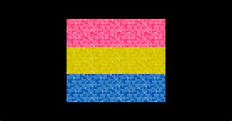 Pansexual Pride Pixel Flag Repeating Background Pansexual Pride Flag Posters And Art Prints