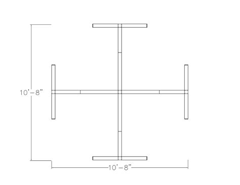 4-Person Office Divider Cubicle Walls | Sapphire Cubicle | 5'x5'x65"H