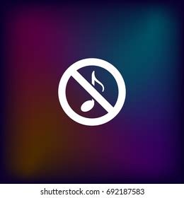 No Music Sign Stock Vector (Royalty Free) 692187583 | Shutterstock