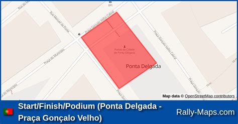 Start Finish Podium Ponta Delgada Pra A Gon Alo Velho Stage Map