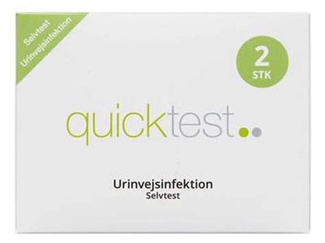 Laveste Pris For Quicktest Urinvejsinfektion 2 Stk