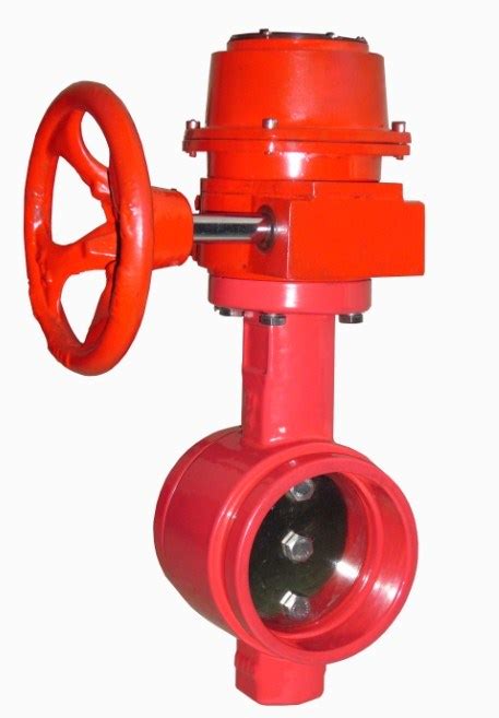 Grooved End Concentric Butterfly Valve With Tamper Switch China