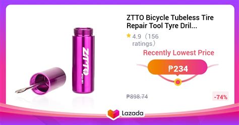 Ztto Bicycle Tubeless Tire Repair Tool Tyre Drill Puncture For Urgent